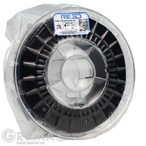 TPU RE3D TPU filament 1.75, 0.500  (1.0 lbs) - black